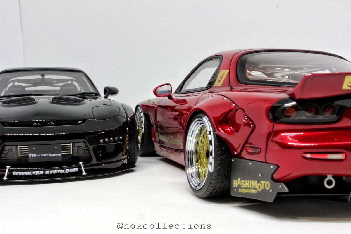 NoKCollections's tweet photo. It's been a bit since these were out ⚫ 🔴

#ignitionmodels #mazda #rx7 #fd3s #mazdarx7 #rx7fd3s #rotary #13brotary #trakyoto #pandem #rocketbunny #pancrossllc #6666wheels #hashimoto #nittotires #efini #sabelt #widebody #jdm #118carmodels #118modelcars #118models #118resin https://t.co/WtDNX6b0d8