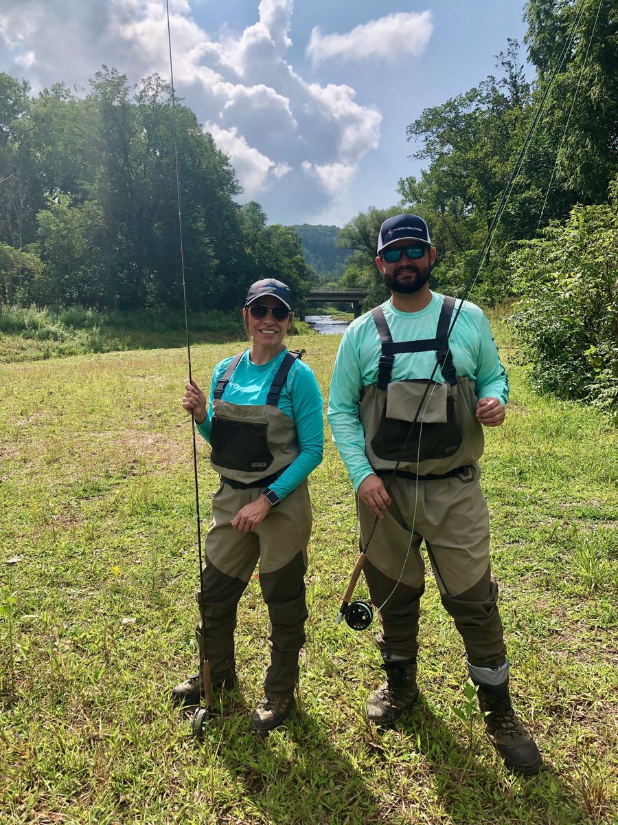 ThigpenEnergy's tweet photo. The MEA Gas Operations Technical &amp; Leadership Conference kicked off to a great start yesterday. Brian snagged his first trout during the pre-summit fly fishing activity, and we finished the evening out at the Mayowood Barn! #MEAenergy #ThigpenEnergy #ThigpenSolutions https://t.co/aaka3LGaSr