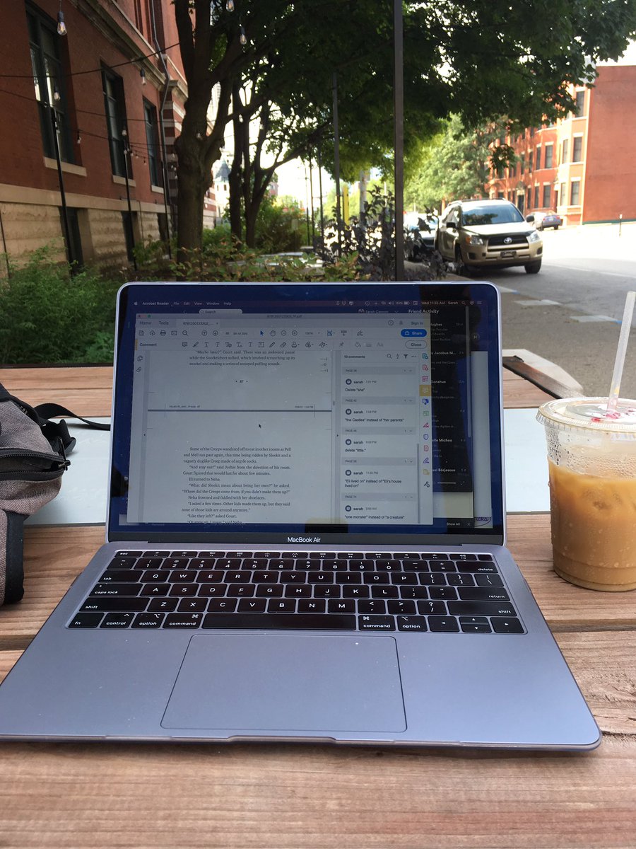 Saille's tweet photo. I have to say, I am liking my office view today. #FirstPassPages #twist #mglit #middlegradebooks https://t.co/btYdQhXyb4