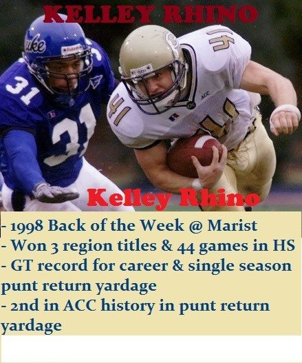 Atl_TD_Club's tweet photo. Next up for TCA Family Week: The Rhino Family. Atlanta legends. Marist legends. GT legends. 50 years apart, Chappell and Kelley were both #TCAlumni. Brought to you by Peachtree Planning Corp. #peachtreeplanning #TouchdownClubofAtlanta @GeorgiaTechFB  @MaristSchool https://t.co/9dqRNTF3L4