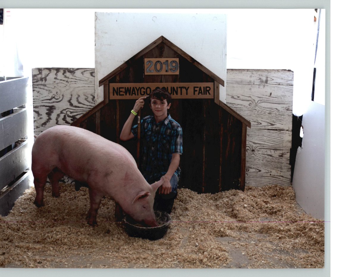 GerberFdnWmi's tweet photo. Each year we head to the Newaygo County Fair to purchase animals to process and donate the meat to local food pantries to help families in need.  Great work to the kids who raised and showed their animals! https://t.co/p90jBjvv9z