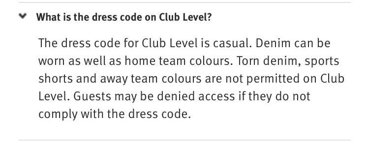 emirates stadium club level dress code Sporting hospitality at its finest: A review of the Arsenal Platinum Membership in The WM