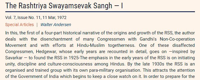 While Savarkar inspired Hedgewar for racial supremacy of Hindus particularly Brahmans early on, Hedgewar took it to next level when Congress vouched for Hindu-Muslim unity on the issue of Khilafat Movement after World War I.