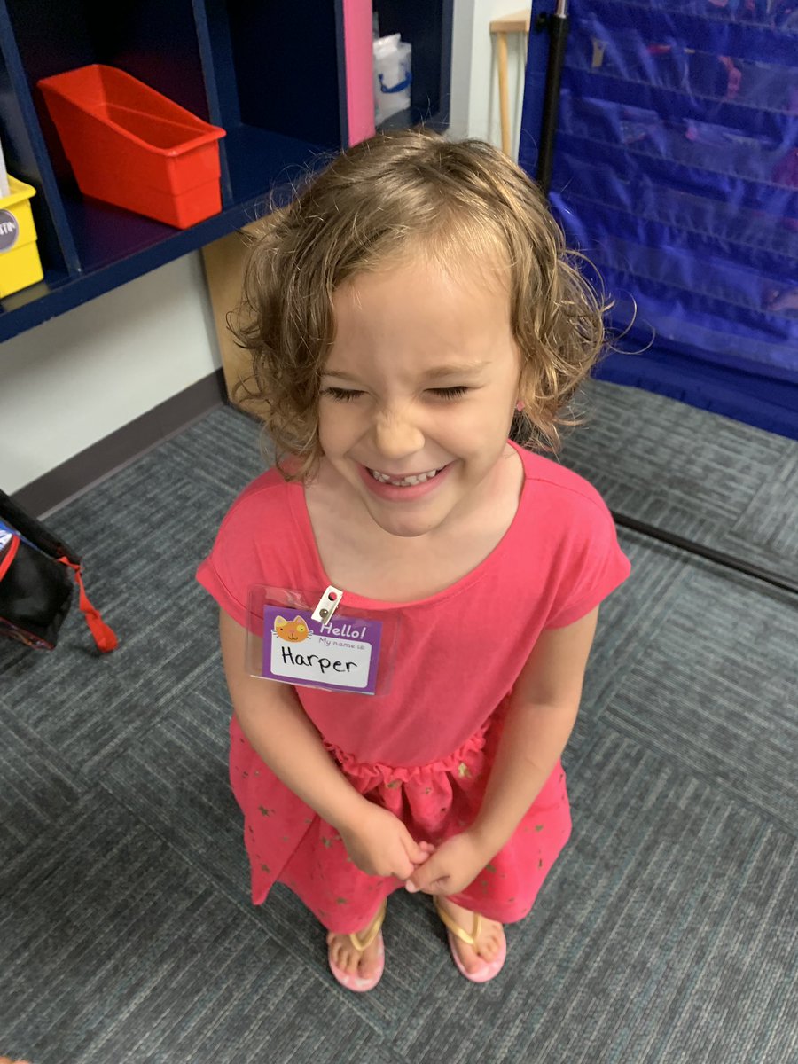 saraheflan's tweet photo. Harper started kinder @WillisLaneES today. She was beyond excited! Hope you have a fabulous year with Miss Haynes! #KISDFirstDay https://t.co/MEx5XPTwvY