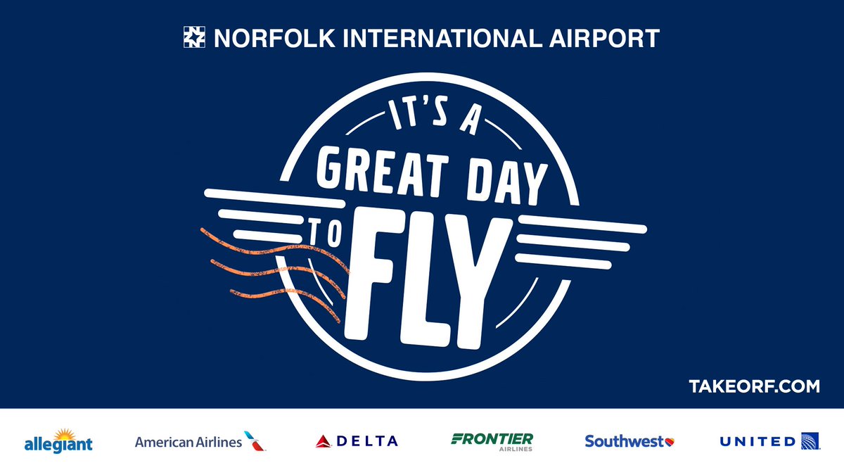FlyORF's tweet photo. Thanks ORF flyers! In July 2019, you set the record for the highest monthly passenger count in the airport's history. Proudly serving the region's travelers since 1938. @Allegiant @AmericanAir @Delta @FlyFrontier @SouthwestAir @united #TakeORF https://t.co/C6APCkFCGY