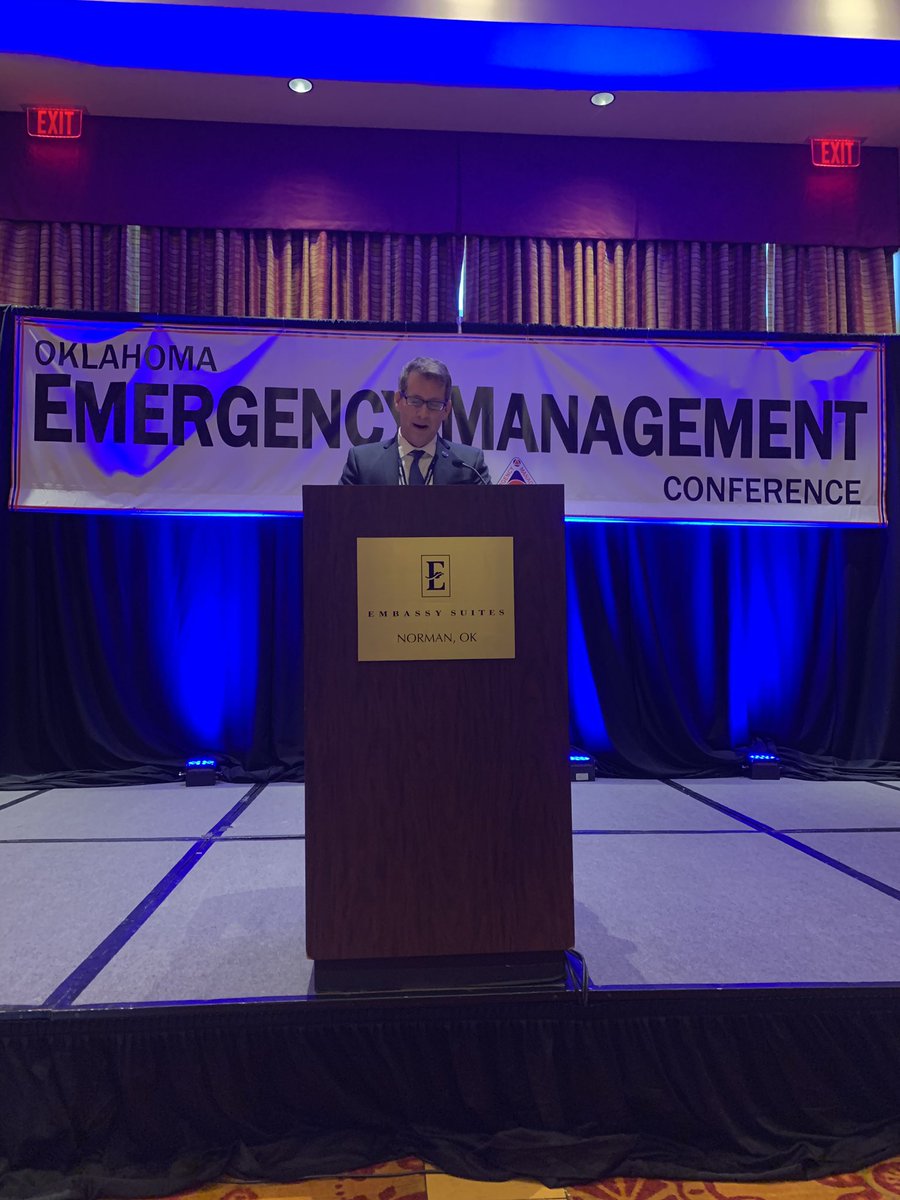okem's tweet photo. Excited to have @kellymnyc at #emconok to discuss how disasters create a unique environment &amp; how emergency managers need to adapt to &amp; handle that environment. https://t.co/4KSVTpTOS4