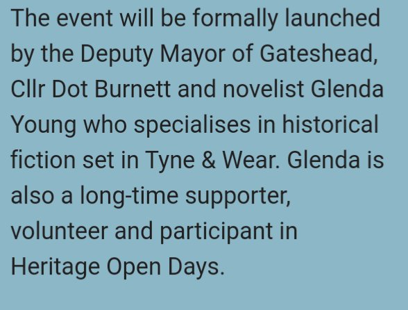 Couldn't be more proud and honoured about this. Invited to give the welcome speech at the official opening of this year's Tyne and Wear Heritage Open Days <a href="/TWHODs/">HODs in Tyne and Wear</a>