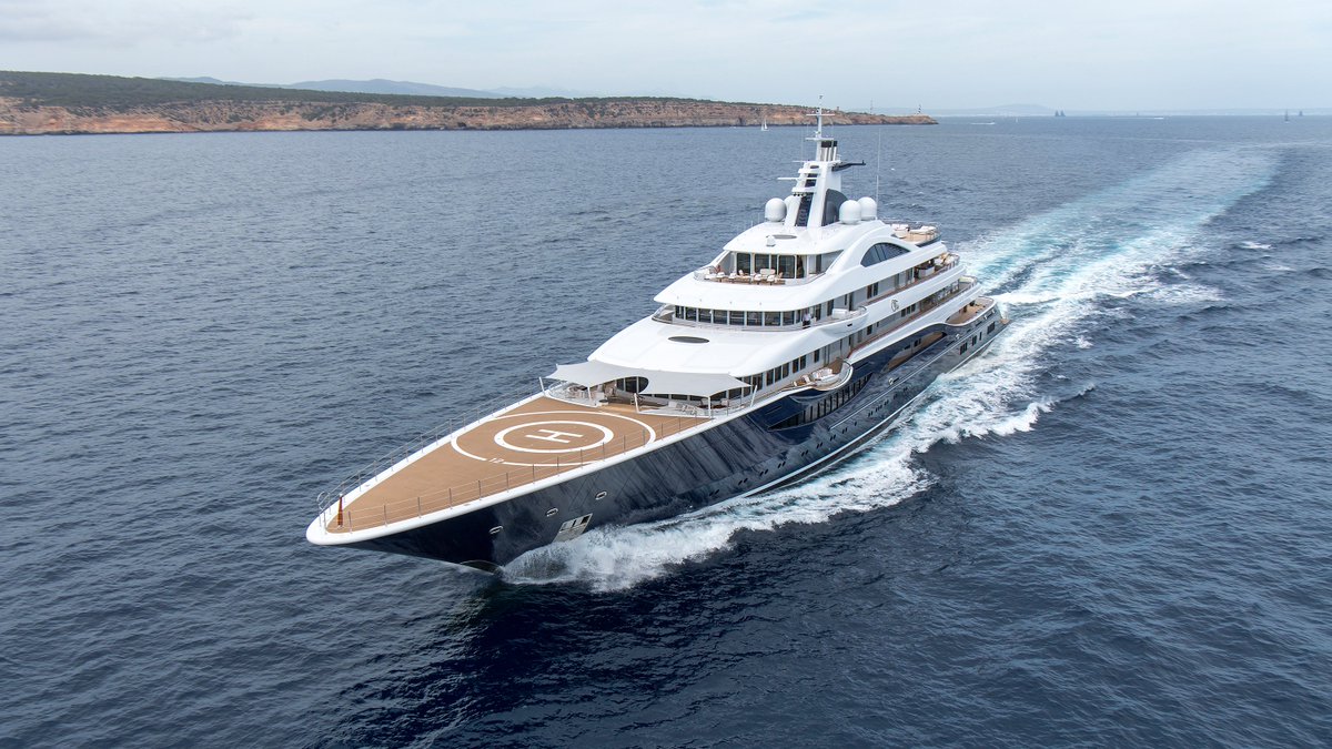 superyachts's tweet photo. Breaking: Lurssen superyacht TIS will be the largest yacht at the Monaco Yacht Show 2019. The 111m charter yacht will be making her worldwide debut: https://t.co/eMGG49C7Pl #MYS19 @mys_monaco https://t.co/pOkQYKGHWB