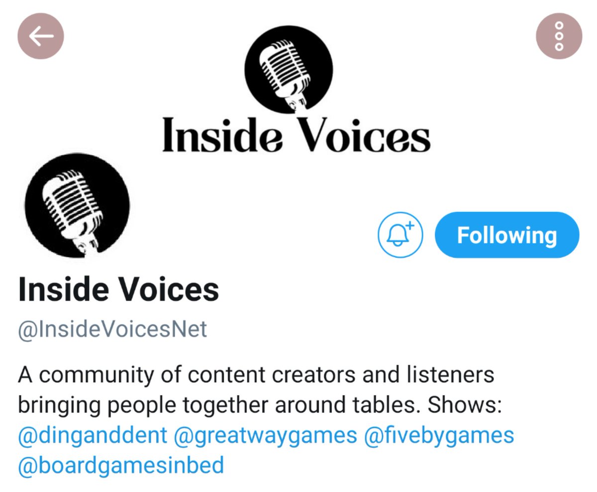 tim_virnig's tweet photo. I highly recommend following Inside Voices  @InsideVoicesNet for some great board game content from @dinganddent @GreatwayGames @FiveByGames @boardgamesinbed https://t.co/i6UizTayK8