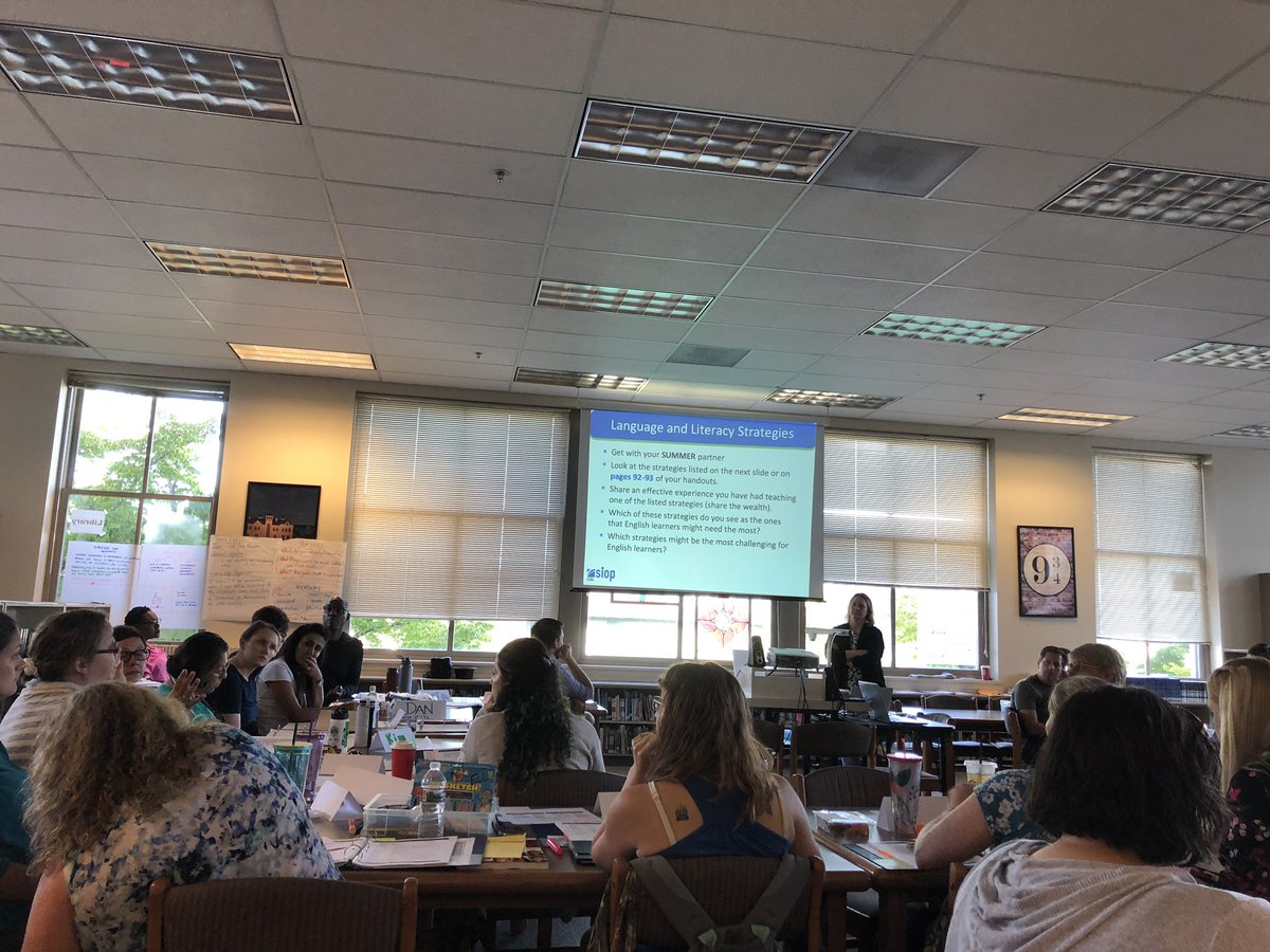 BethShipe's tweet photo. Day 3- Sheltered Instruction Learning Protocol Training— Everett teachers expanding their toolboxes to provide great instruction for our English Learner students @EverettSchools #EPSAlwaysLearning @DrIanBSaltzman https://t.co/Ax5tftASC0