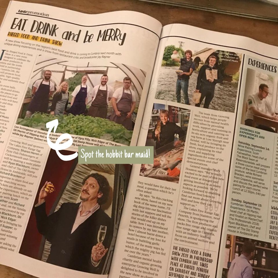 thetipsyfilly1's tweet photo. Big shout out to @CumbriaLifeMag &amp; @tastecumbria  this is so exciting to be working with such a great bunch of talented lads! 🌟
@RhegedCentre  #rheged #foodanddrink #cumbria https://t.co/Vsl64v9w71