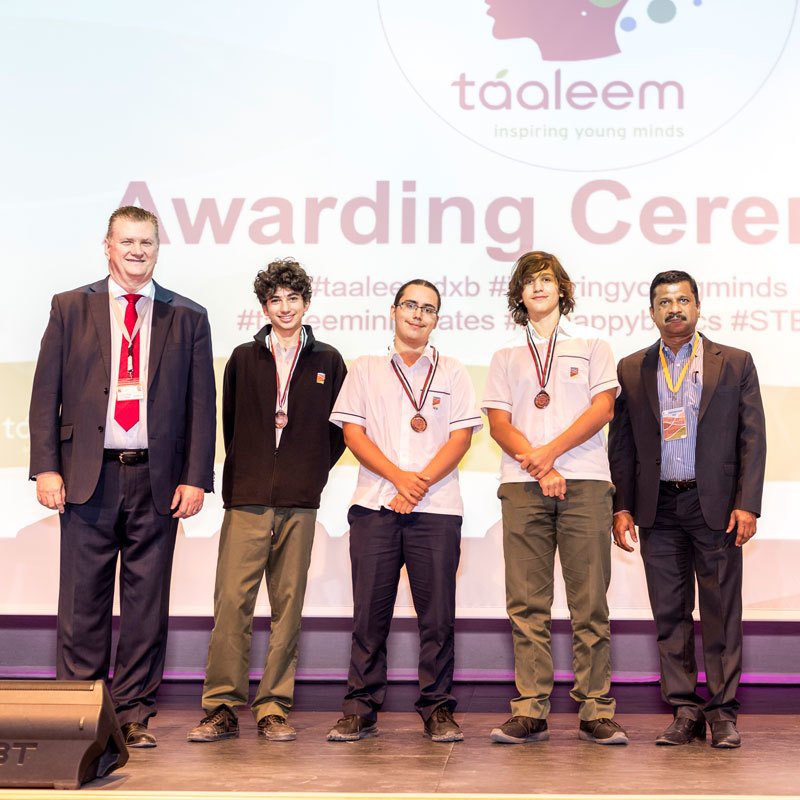 GreenfieldIntS's tweet image. #InspiringYoungMinds to develop their passion for STEAM subjects! This moment belongs to our talented STEAM students and their successful participation in the @Taaleem Innovate &amp;amp; Ignite competition.🤖🏅
#behappybegcs #ProudlyTaaleem #AllForTheLoveOfLearning #STEAM