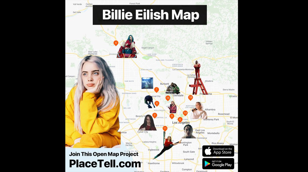 place_tell's tweet photo. The Billie Eilish Map at PlaceTell:
https://t.co/tfpGrrGX20
--------------------------------------------
#BillieEilish #billieeilishconcerts #billieeilishexperience #maps #mapping #GeekyThingsAboutMe https://t.co/kbEXbqSFtm