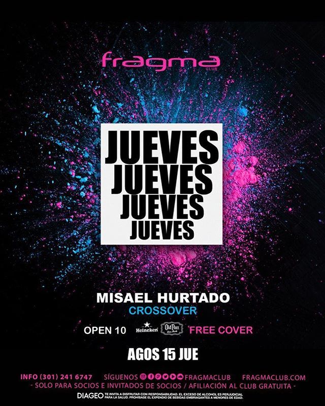 FragmaClub's tweet photo. Mañana jueves disfruta la mejor rumba Cross Over en Fragma Club.
Reservas: +57 301 2416747 https://t.co/MZThJbWDk0