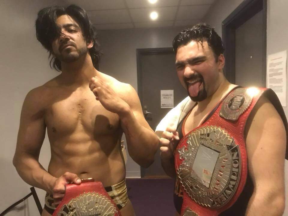 LondonLucha's tweet photo. Previous WAW tag champs, @malik_pw, @TheKosta_K and current @LuchaBritannia champ, El Rey Anansi are taking training today! Get down to the @ResGal at 7:30 for a change to learn from our best success stories! All levels welcome! #LuchaWednesday https://t.co/bSFMHnNNmP