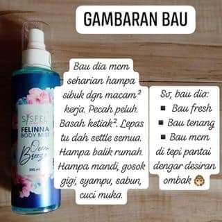 SSisfel's tweet photo. BodyMist ni blh ganti deadorant. Mmg best sangat!!

Fresh je bau 😍 https://t.co/cQqyslk3VR
