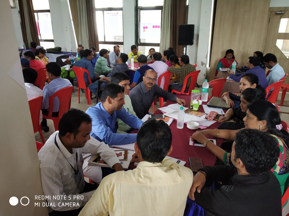 Mr Sonawane sir (HoD, DIECPD Nashik) and Darandale sir conducted meeting with mooc coordinators of Nashik at Pace hotel. Everyone got motivated in training and ready to do #MOOC2019 spoken English blended module in their own clusters.Hope they will get the ball rolling.