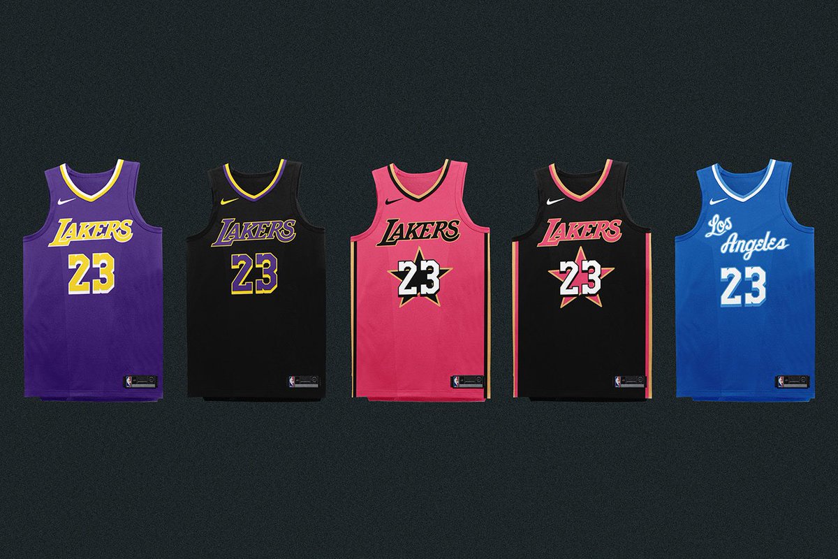 red lakers jersey