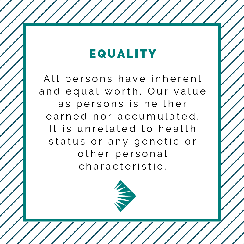InclusionCA's tweet photo. Everyone has value. All persons have equal worth and are entitled to equality, self-determination, full citizenship, valued recognition, and respect. https://t.co/Qne0SijXcm