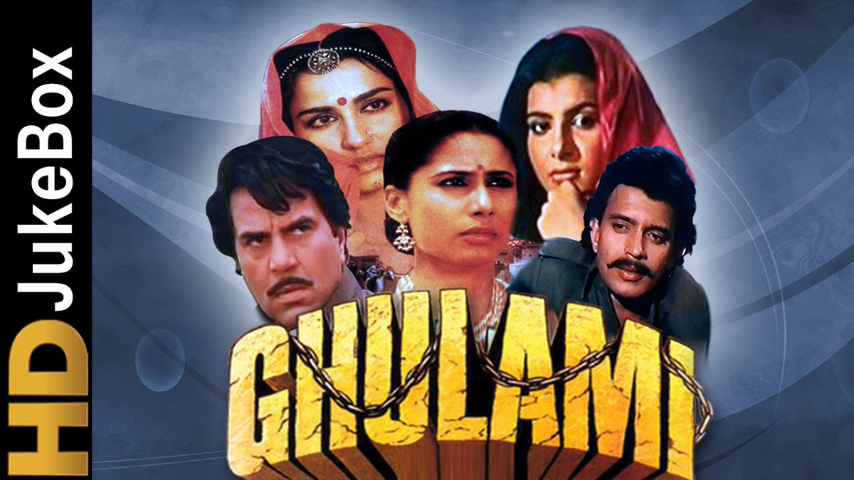 GHULAMIA 1985 release when India was going through many other changes, this film chose to talk about the caste system and feudal criminalities in Rajasthan state. Ghulami has a strong screenplay, excellent acting, and Zihal Miskeen <3