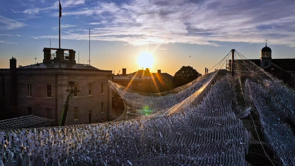 Poetic_Kinetics's tweet photo. Part of Patrick Shearn of Poetic Kinetic's Skynet Series and presented by @_datma, #SilverCurrent is on display in New Bedford Ma at Custom House Sq. Check it out!
#PatrickShearn #PoeticKinetics #SkynetArt #PublicArt #KineticArt #summerwinds19 https://t.co/bfZj7U1e4Q