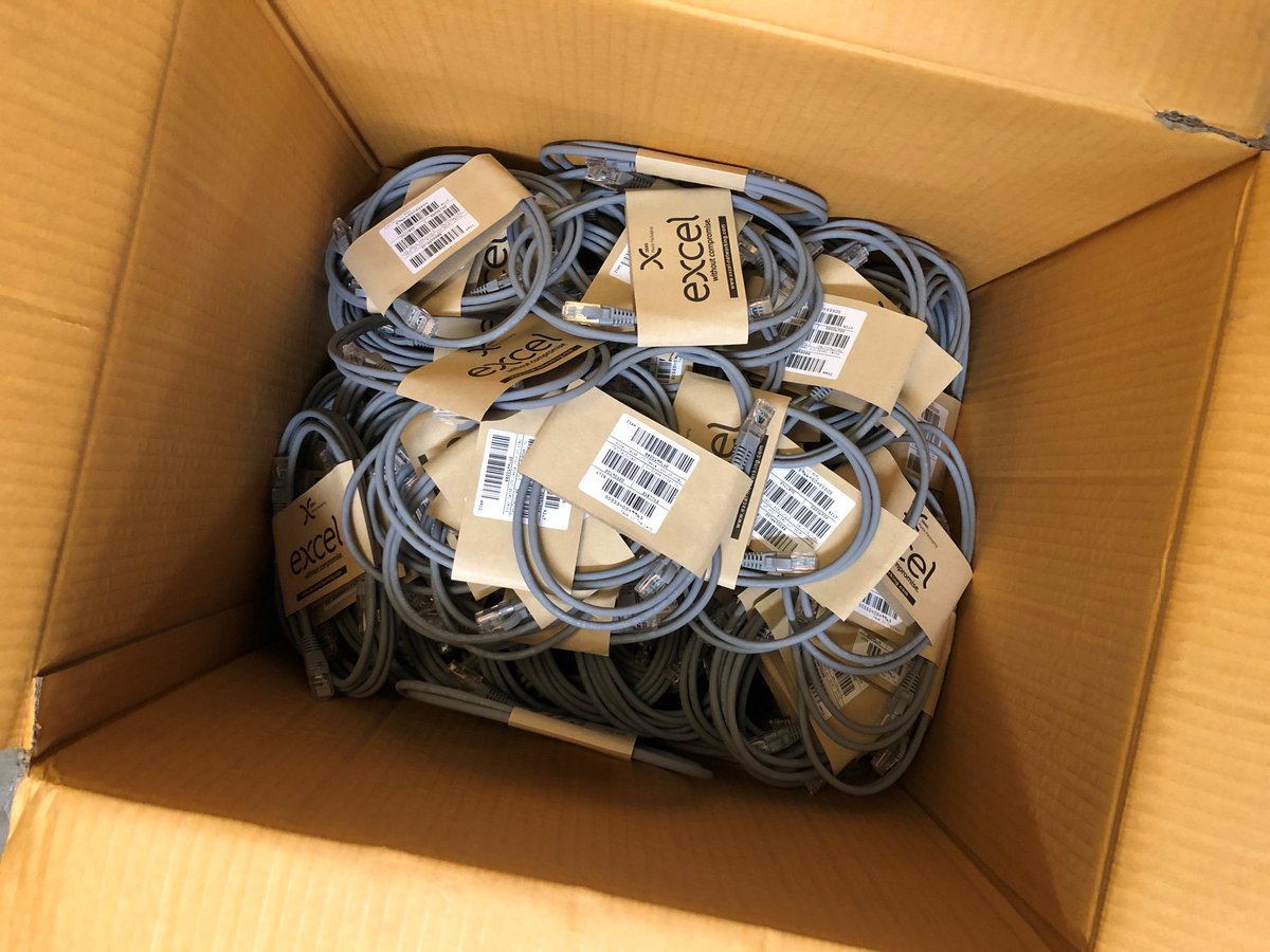 TVNET_ltd's tweet photo. The new @ExcelNetworking packaging is starting to arrive! We're so pleased to see recyclable sleeves instead of plastic bags in plastic bags, it should also make things a bit easier for our engineers. Looking forward to seeing the rest of the packaging changes. #TVNet #DoYourBit https://t.co/oFJVFzd8Zg
