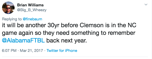 THEDJRehab's tweet photo. @Big_B_Wheezy @ABC4EXPLORE Hey Nostradumbass, go back to shitball Bama with your idiot predictions. https://t.co/RUe4SuC0J8