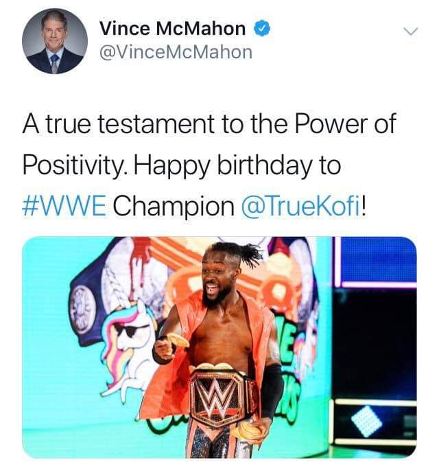 Happy 38th bday to WWE Champ Kofi Kingston 