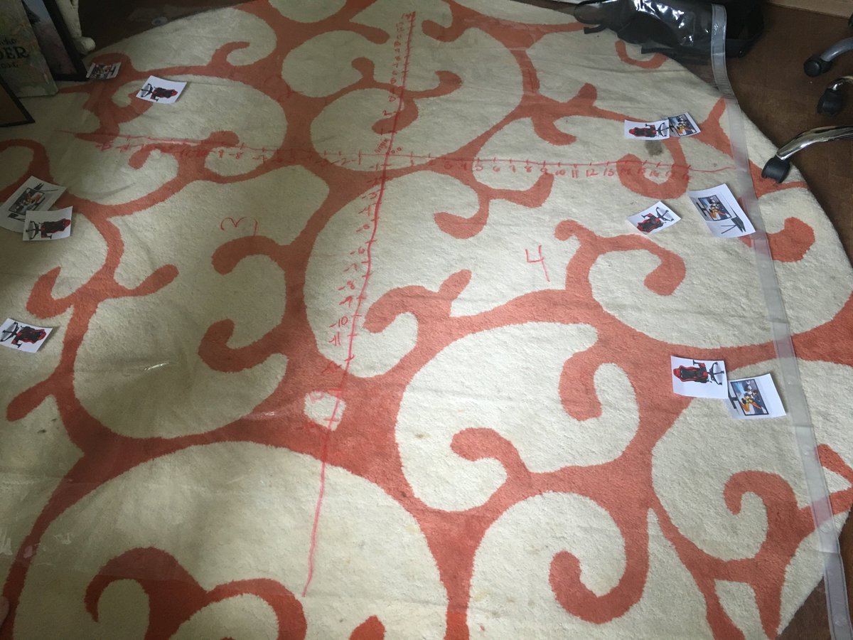 Learning about the coordinate plane by planning out a gaming room on a shower curtain #concretelearning