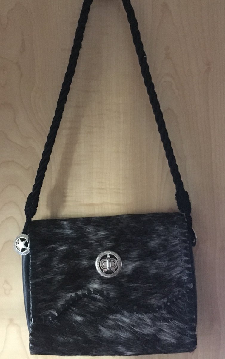 Howkola's tweet image. Excited to share the latest addition to my #etsy shop: Black Cowhide Purse etsy.me/2Z7lOw6 #bagsandpurses #black #beige #totes #cowhide #cowhair #handbag #womenshandbag #womanstote