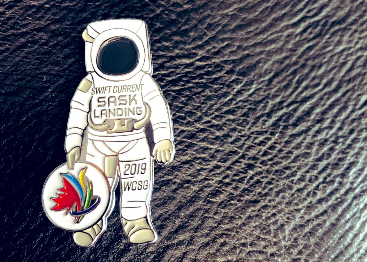 mike_go_mdub's tweet photo. ~>TH!S #SaskLanding pin for the @2019WCSG in @SwiftCurrentSK: #CrushedIt so well done.
{ Sask Landing is a nearby SK provincial park where some of the events for the games are being held }
π‘= π https://t.co/PP38fK84PD