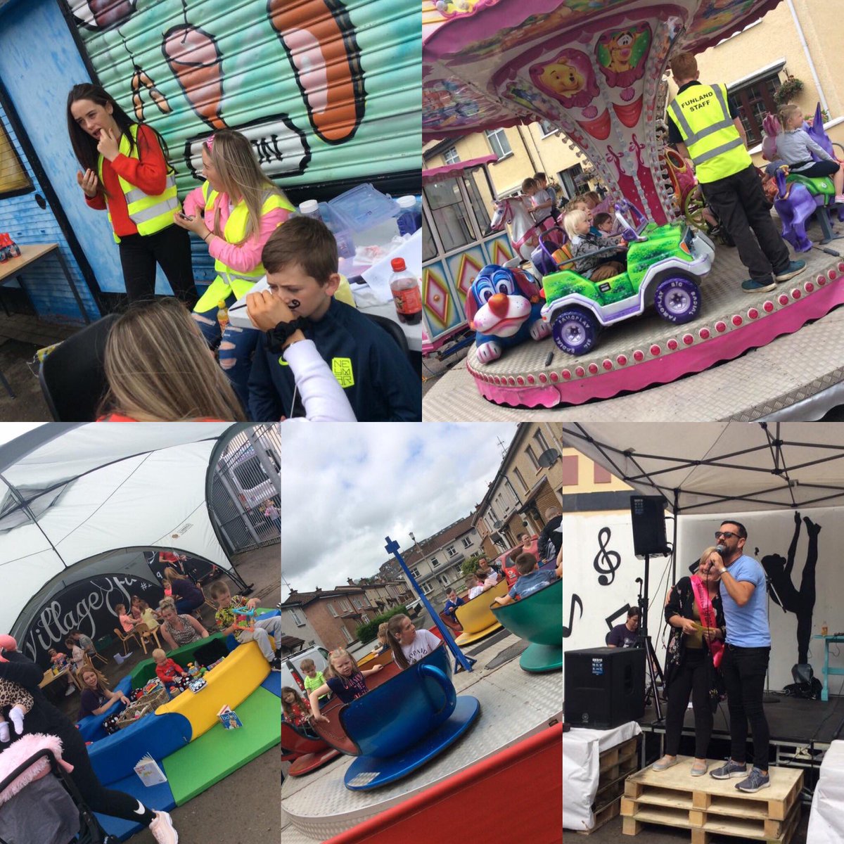 YouthFirstDerry's tweet photo. What an amazing community event today in the Bogside, a positive alternative organised by young people for their whole community. Meenan Square Village Fayre #communitypride #gasyardfeile2019 #bogside @AllianceWork @cooperationirl @nihecommunity @OurStreets4 @feilederry @YcTower https://t.co/vDZdKLP2MU
