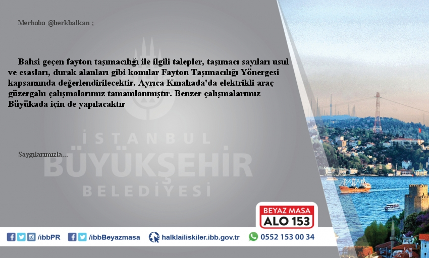 ibb beyaz masa a twitter merhaba konu ile ilgili iyilestirme calismalarimiz devam ediyor b140819