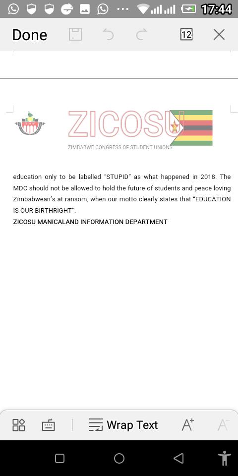 ZicosuMutare's tweet photo. Politicians should do politics not at the expense of our education. #No to violence https://t.co/k9SeWCp6Rx