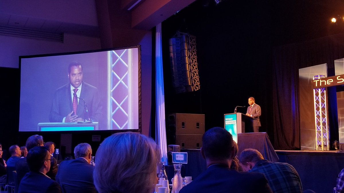 AegisFlow (@aegisflow) on Twitter photo "What is in the realm of possible in the world of drones?"
Joseph Van Valen, of the Office of Science and Technology at the <a href="/WhiteHouse/">The White House</a>, recognizes North Dakota as a champion for wholly answering this question today at the #StateofTech19 "What is in the realm of possible in the world of drones?"
Joseph Van Valen, of the Office of Science and Technology at the <a href="/WhiteHouse/">The White House</a>, recognizes North Dakota as a champion for wholly answering this question today at the #StateofTech19