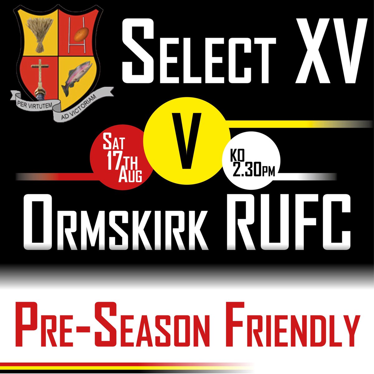 TarletonRugby's tweet photo. ❗️THIS WEEKS PRE-SEASON FIXTURE❗️
•
This Saturday a Senior Select XV welcome Ormskirk 1st XV to Carr Lane in the squads first pre-season fixture of the year.
•
⏰ KO 2.30pm
•
#preseason #rugby #rugbyseason #localderby #friendly #rugbypreseason #wearetarleton #wolfpack https://t.co/skxhTb2jVF