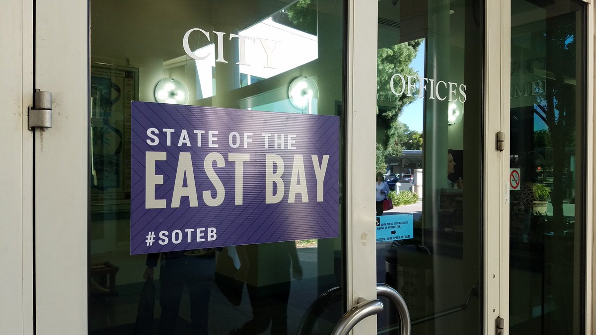 EBLConline's tweet photo. Good morning from the State of the East Bay featuring a discussion with @supejohngioia and Supervisor Richard Valle. #soteb https://t.co/KZBP7k3RUU