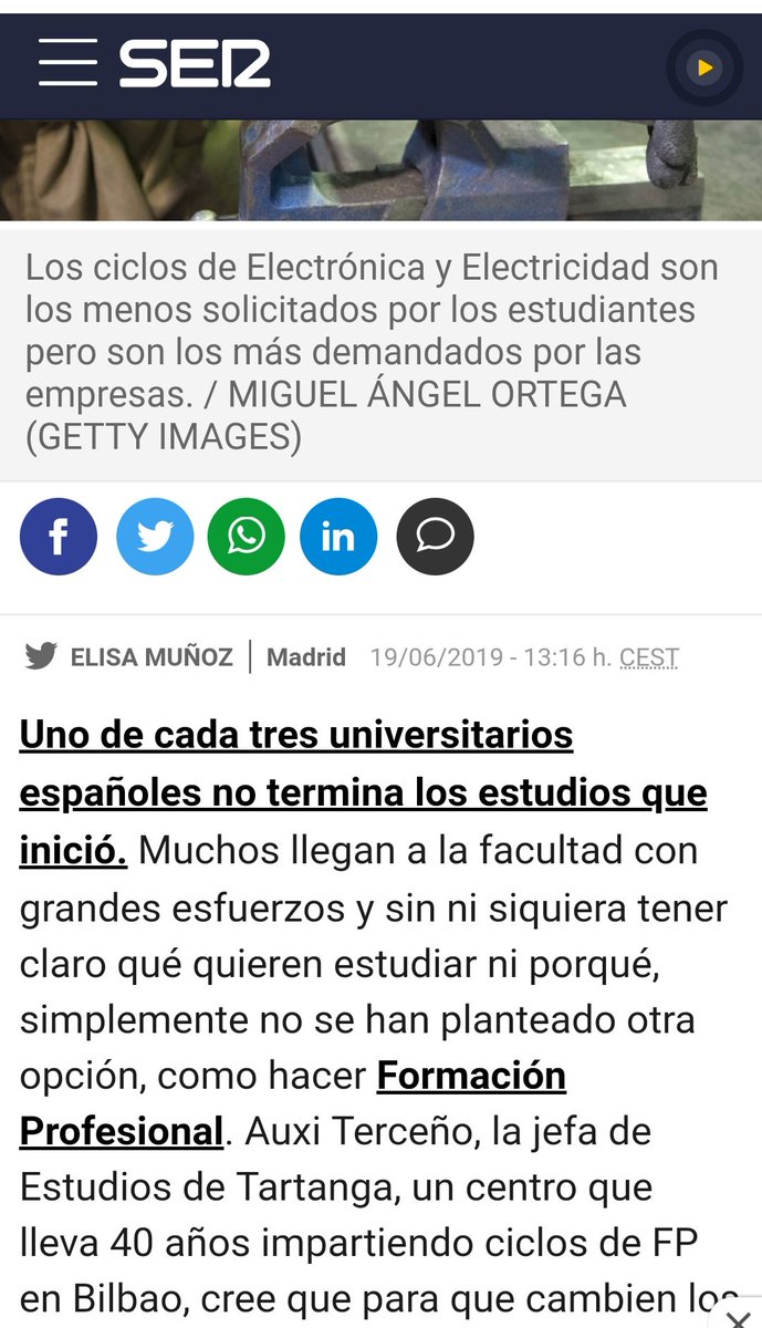 jcnavarro71's tweet photo. En #Laventana de @La_SER del 13-agosto hicieron referencia al estudio de #Addeco: Por primera vez en España,las ofertas de trabajo de las FP superan a las de las titulaciones universitarias
https://t.co/ONCc1DKNJn
En junio tb hablaron de esto:
https://t.co/NEDjfyh0y1
#Electrónica https://t.co/MjbLhKXHiy