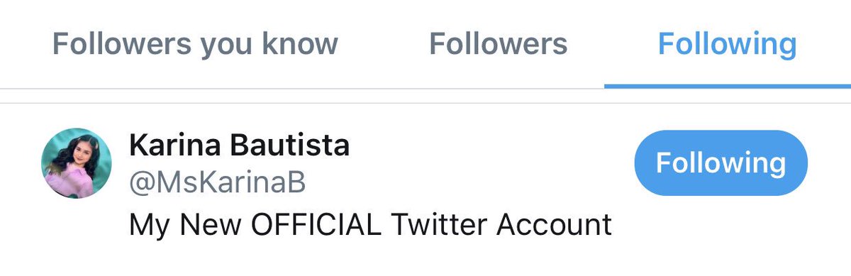 tanrinafics's tweet photo. Kinikilig ako..na follow na ni @tanredroncal yong new Twitter Account ni @MsKarinaB..💜👑 #KarTan #TanRina #KarTanRina https://t.co/cX0J4zY1u1