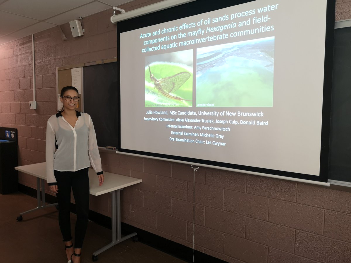 thislabmayfly's tweet photo. We are thrilled to announce that yesterday @mayfly_gal, Julia Howland, successfully defended her thesis! We all went out for a congratulatory lunch to celebrate.

Well done, Julia! 😊 

#SciTwitter #GradSchool #Ecology https://t.co/XzDwUAOKfE