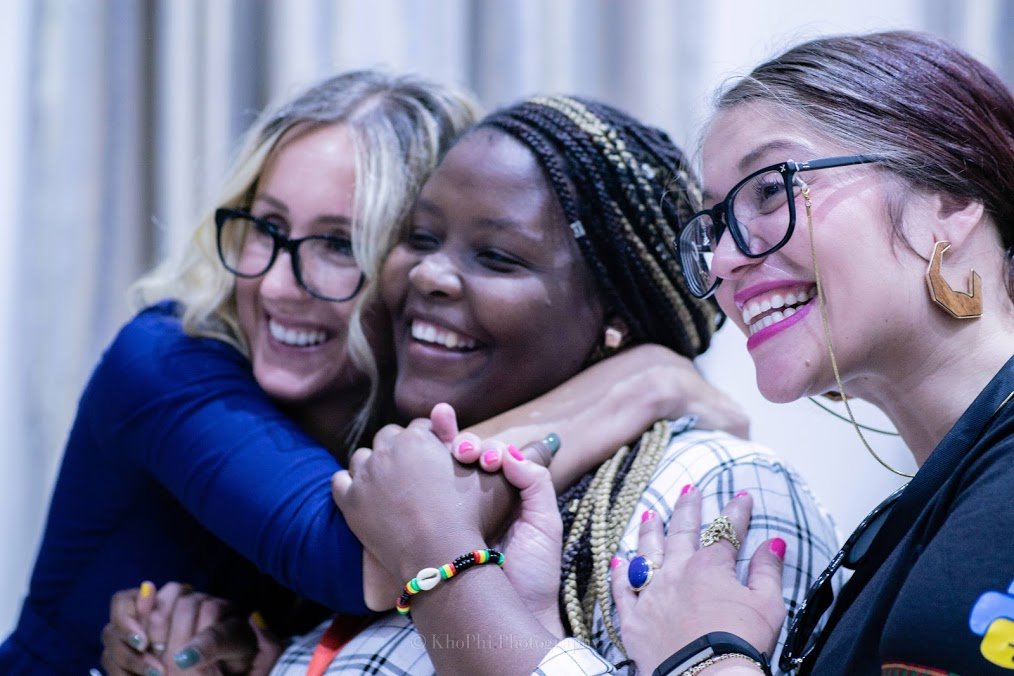 JessicaUpani's tweet photo. I be smiling like a marshmallow... So deeply humbled by the love and support.
#pyHugSomething
@pyconafrica 
@PlasmaDray  
@ewa_jodlowska 
@MesrenyameDogbe https://t.co/Qzr1jSEWkH