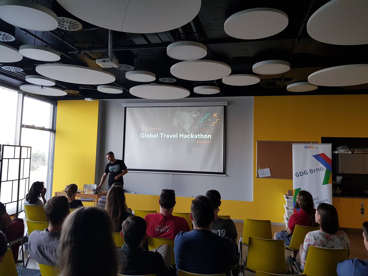 codekiwicom's tweet photo. Our own Jiri Necas presenting the #community activities we are organizing at https://t.co/PxABxcFMvz at the Tech Community Leads Summer Meetup:  #hacktravel #pythonweekend #cloudweekend #js #mobile 🤗 https://t.co/YCU3U3xv1Q