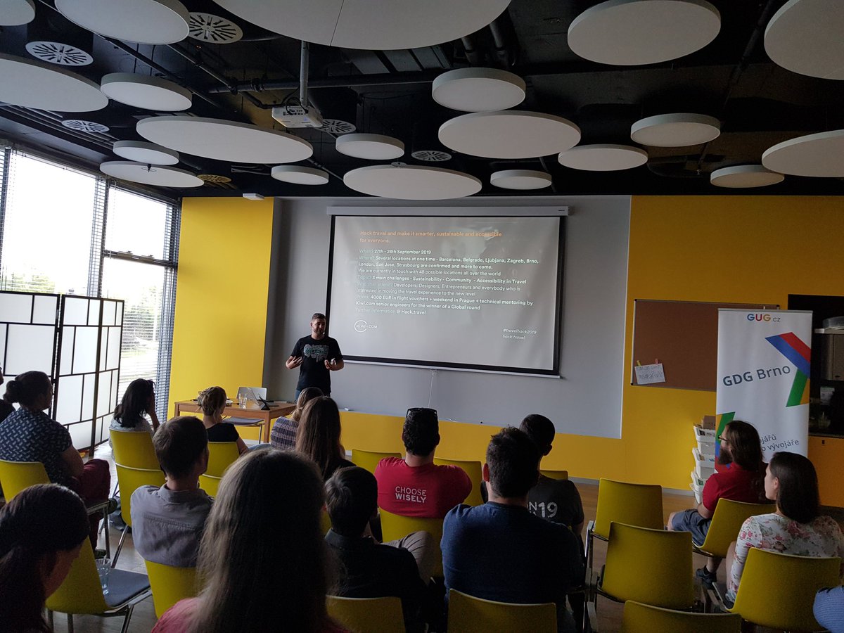 codekiwicom's tweet photo. Our own Jiri Necas presenting the #community activities we are organizing at https://t.co/PxABxcFMvz at the Tech Community Leads Summer Meetup:  #hacktravel #pythonweekend #cloudweekend #js #mobile 🤗 https://t.co/YCU3U3xv1Q
