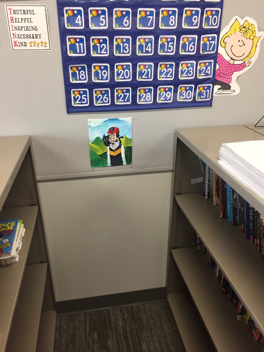 jessteaches2020's tweet photo. Apparently this picture has been in my room for several days... #MrGood #SeñorBueno #7BetheBest #itsaredbirdthing #Salem https://t.co/HeVh92corq