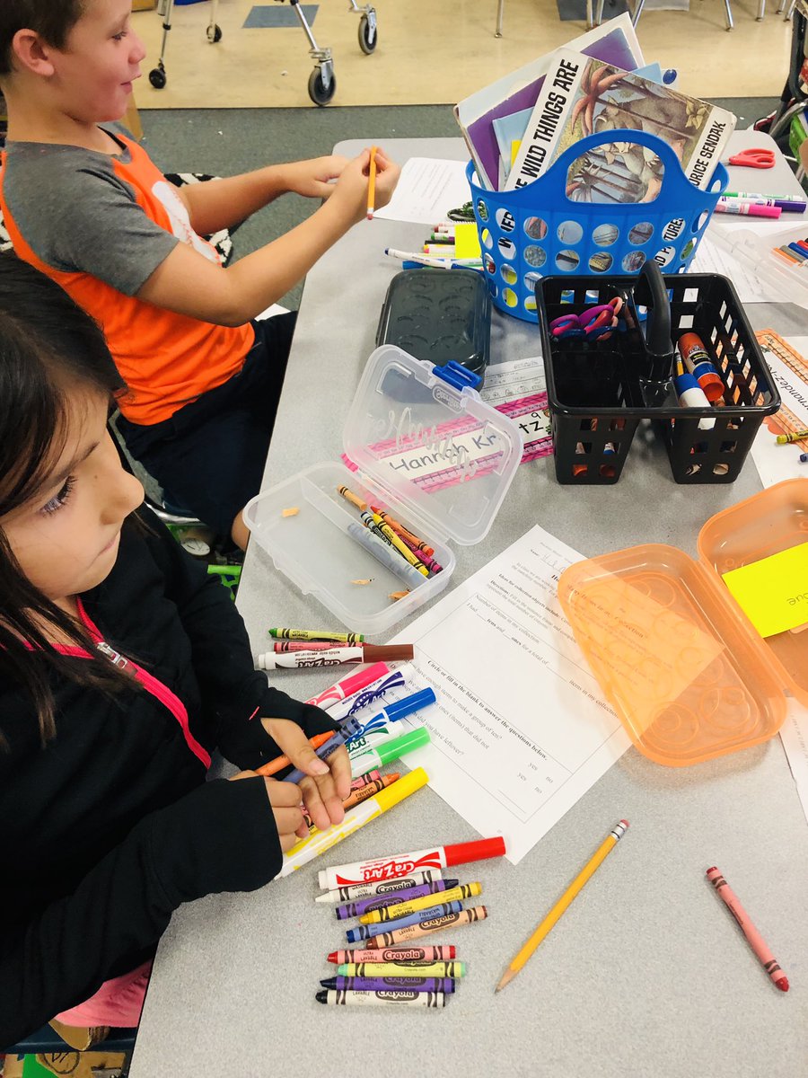 amymarlotabor's tweet photo. Tabor Owls 🦉 count materials in their pencils boxes and fill in sentence frames identifying tens and ones and answering questions about our findings.@BESFirefly https://t.co/baTeBqVmH6