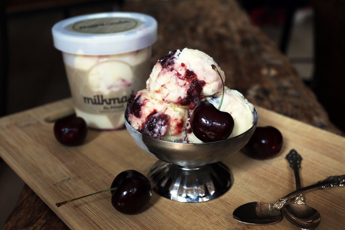 One of our new beach-themed Seasonal 'Screams this month is Cherry Grove [french vanilla ice cream with cherries and chocolate ganache]. We upgraded our cherry-vanilla flavor from last year (So Pitted) with a heavy helping of dark chocolate ganache.