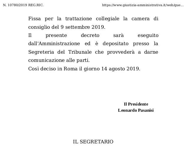 gbgallus's tweet photo. #Openarms Ecco il decreto del #TAR che sospende il disumano e illegale provvedimento di #Salvini. https://t.co/w13RZoikIS