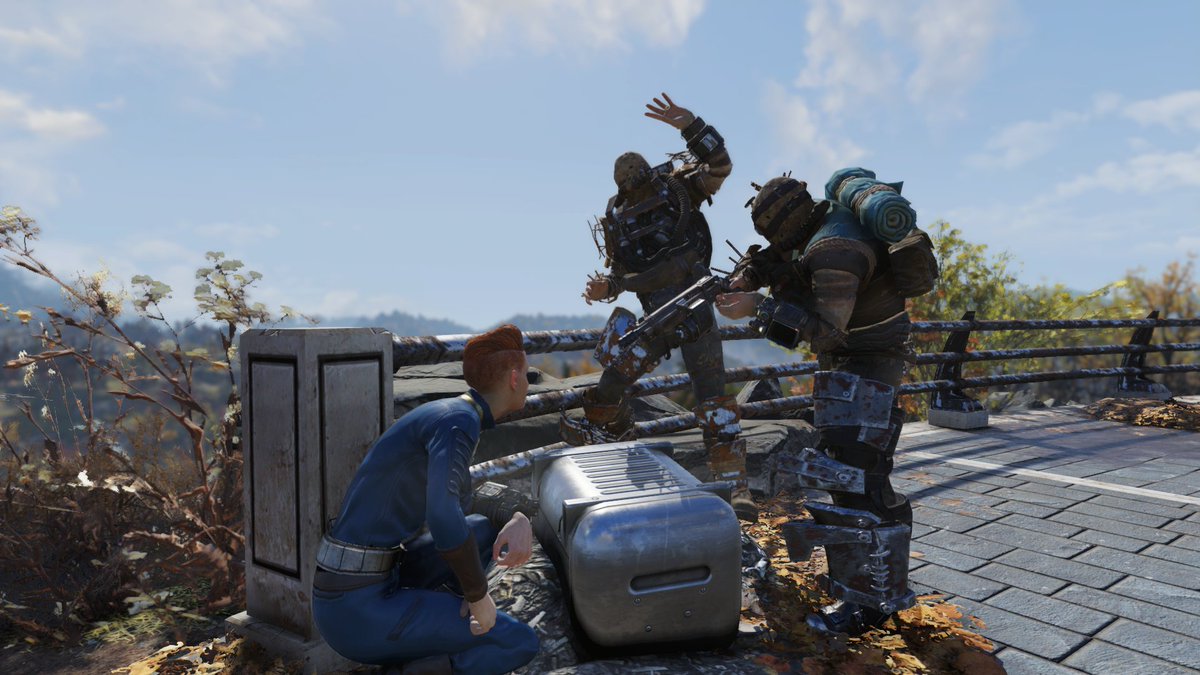 SGang76's tweet photo. Sometimes you just need a V.D. 
#fallout76 https://t.co/Q7FILpjlhO