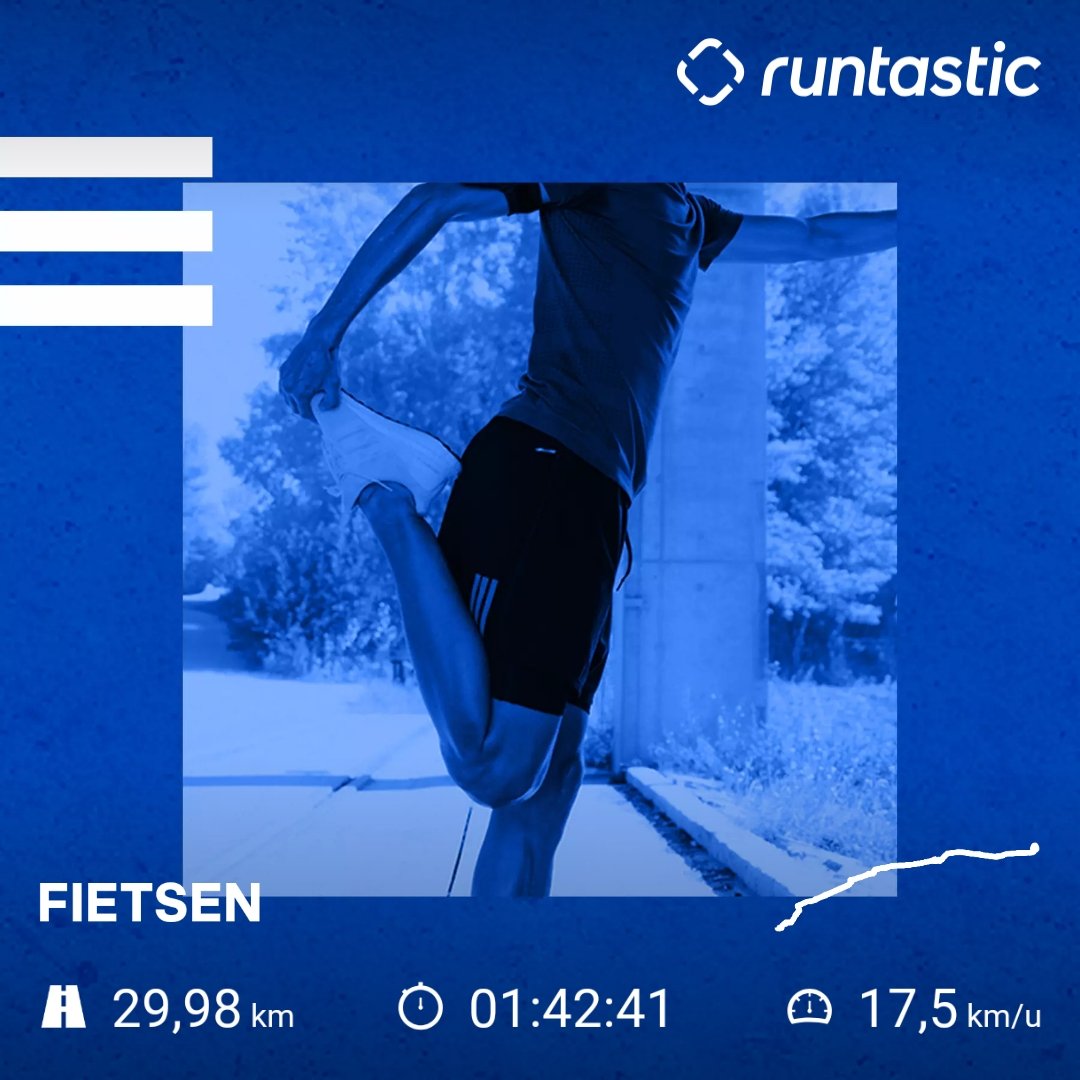 Vanochtend lekker stukje gefietst 😊