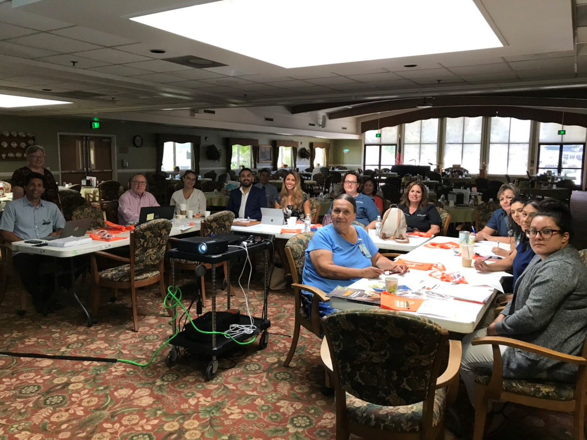 LeadingAgeCA's tweet photo. A big hello from the Sequoia Regional Meeting this morning at Sierra View discussing the Patient Driven Payment Model.
#LeadingAgeCA #AgeOnRageOn #SupportAmazingAging #AgingNews https://t.co/ZJ8vxesxA0